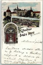 Pribram Pibrans Lithographie Kaiseraltar Kloster Svatá Hora