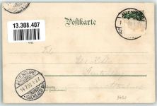 Gruss vom Schützenfest Schützen Hippodrom Völkerschau Schützenfest 1899 Lithographie / Künstlerkarte