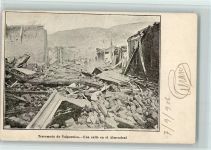 Terremonento de Valparaiso - Une calle en el Almendral Erdbeben 1906