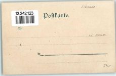 Baalbek Künstlerkarte Ruinen sign F. Perlberg