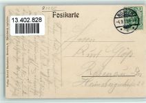 01683 O8255 Nossen 1911 - Bergschlößchen, Teilansicht vom Ort, Jugendstil Ornamente