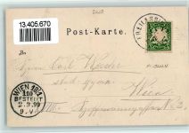 83395 W8228 Freilassing - Foeckerer, Hotel, Bahnhof mit Eisenbahn, gute Erhaltung AK