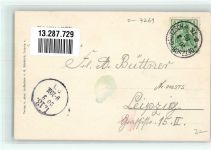 04416 O7113 Raschwitz 1905 Lithographie Forsthaus Raschwitz Gaststube Passepartout