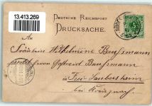 65385 W6220 Rüdesheim am Rhein 1891 Gebrauchsspuren Vorläufer Druck 1880-1889 , Lithographie National-Denkmal