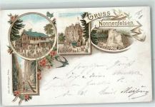 02796 O8805 Kurort Jonsdorf Lithographie Nonnenfelsen