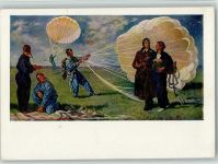 Russische Karte - AK Fallschirm 1940