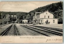 09517 O9347 Zöblitz Gebrauchsspuren Bahnhof mit Oberauterstein