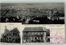 67190 Dinsheim-sur-Bruche - Rathaus Gasthaus zur Rose und Warenhandlung von Witwe Fürderer
