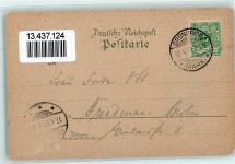 15537 O1252 Werlsee 1899 Gebrauchsspuren Grünheide Gottesbrück Gasthaus Zum Dampfschiff Seerosen Lithographie