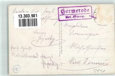 37290 W3447 Germerode Foto AK Landpost Gasthaus Pension Sippel Schwalbental am Meißner Kitzkammer