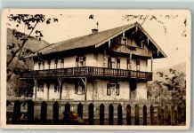 83246 W8218 Unterwössen Foto AK Wohnhaus Ort lt. Fotograf