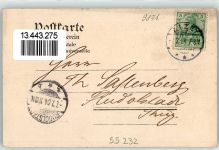 55232 W6508 Alzey 1904 - Rathaus Burgruine Kriegerdenkmal Bahnhof