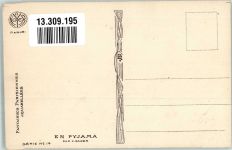 Verlag A. Noyer Serie 14 En Pyjama Art Deco Sager, Xavier Künstlerkarte