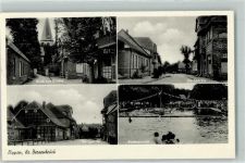 49626 W4576 Bippen - Kirche Schwimmbad Dorfstraße Fachwerkhaus