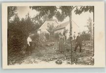 03042 O7500 Cottbus Privatfoto AK Garten Ort handschriftlich
