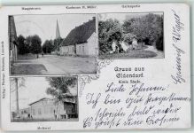 21726 W2164 Oldendorf , Kr Stade 1906 - Hauptstraße Kaurmann H. Müller Gartenpartie Molkerei