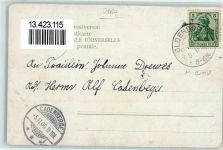 21726 W2164 Oldendorf , Kr Stade 1906 - Hauptstraße Kaurmann H. Müller Gartenpartie Molkerei