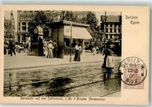 10115 W1000 Berlin Mitte 1905 Foto AK Rendezvous Normaluhr Spittelmarkt Serie Berliner Typen