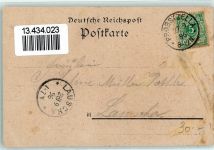 07330 O6805 Probstzella 1896 Gebrauchsspuren Dampflokomotive Lithographie