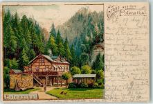 01848 O8352 Hohnstein 1892 Künstlerkarte Gruss Polezthal