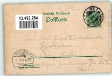 39240 O3310 Calbe 1898 Lithographie Landratsamt Amtsgericht Wasserturm Rathaus Postgebäude