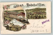 36381 W6490 Elm , Kr Schlüchtern 1897 - Bahnhof Burg Brandenstein Eisenbahn