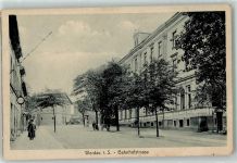 08412 O9620 Werdau , Sachs - Bahnhofstraße Litfaßsäule