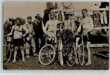 Rund um der Sieger AK Radrennen 1926 Privatfoto AK