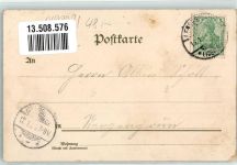 08485 O9802 Lengenfeld , Vogtl 1897 Lithographie Villen-Viertel Bahnhof Hauptstraße