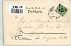 35390 W6300 Schiffenberg 1898 Lithographie Hof mit Brunnen Kapelle