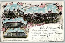 Turnov Turnau 1900 Lithographie Kaserne Velky Rohozec