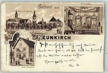 67860 Friesenheim 1904 Gebrauchsspuren 14 Nothelfer Kapelle Gasthaus z. Schlüssel Kircheninneres Neunkirch