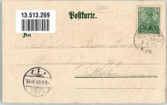 24340 W2330 Eckernförde 1901 Lithographie Hafen Hafen-Gasthaus