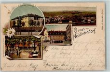 99192 O5103 Neudietendorf 1903 - Mädchen-Pensionat Schwestern-Haus Gasthofs Garten