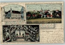 99636 O5235 Rastenberg 1913 - Hotel Barbarossa Felsensaal des Hotels