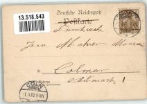 67130 Schirmeck 1902 - Schloss von Salm Gasthaus zum grünen Kranz am Salm Wappen Fürst von Salm