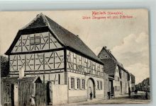 67454 W6733 Haßloch , Pfalz 1916 - Untere Langgasse, Pfarrhaus, Fahrrad AK