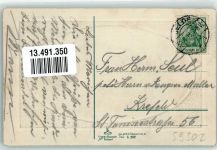 45768 W4370 Oelde , Westf 1913 Prägedruck Langestraße Hotel zur Krone Emailleschild MAGGI Passepartout