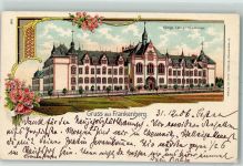 09669 O9262 Frankenberg , Sachs 1906 Lithographie Königl. Lehrer-Seminar
