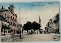 95478 W8584 Kemnath 1913 - Marktplatz m. Amtsgericht Oldtimer