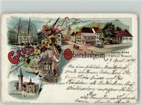 67210 Obernai Oberehnheim 1899 Gebrauchsspuren Kirche Denkmal Sechs Eimer Brunnen Hotel Dubs