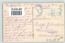 57390 Audun-le-Tiche Deutsch-Oth 1918 - Feldpost WK I S.b.TiKpL.I.E.B. XVI 12 Kirche Fabrik Hauptstrasse
