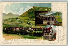 73337 W7347 Bad Überkingen 1902 Lithographie sign. Fuchs K. Dianabad