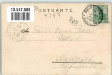 73337 W7347 Bad Überkingen 1902 Lithographie sign. Fuchs K. Dianabad