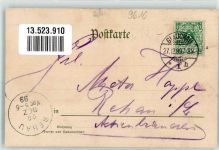 08371 O9610 Glauchau 1899 Lithographie Höhere Webschule Waisenhaus Fabriken