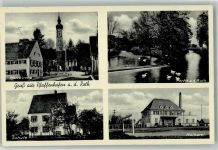 89284 W7914 Pfaffenhofen a d Roth - Pfarrkirche An der Roth Enten Schule Molkerei Fußballplatz