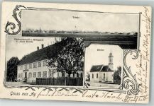89250 W7913 Ay a d Iller 1907 - Gasthaus-Metzgerei Bäurle Kirche