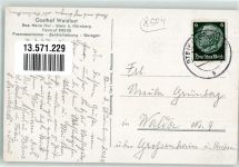 90547 W8504 Stein , Mittelfr - Gasthaus Waldlust Emailleschild