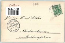 63571 W6460 Gelnhausen 1902 - Sprudel-Bad Sprudel-Bottich Wappen
