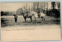 15907 O7550 Lübben Privatfoto AK Lübbener Schützenfest Reiter